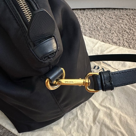Prada Tessuto Nylon Bag Tote with straps in dark blue - Picture 4 of 7